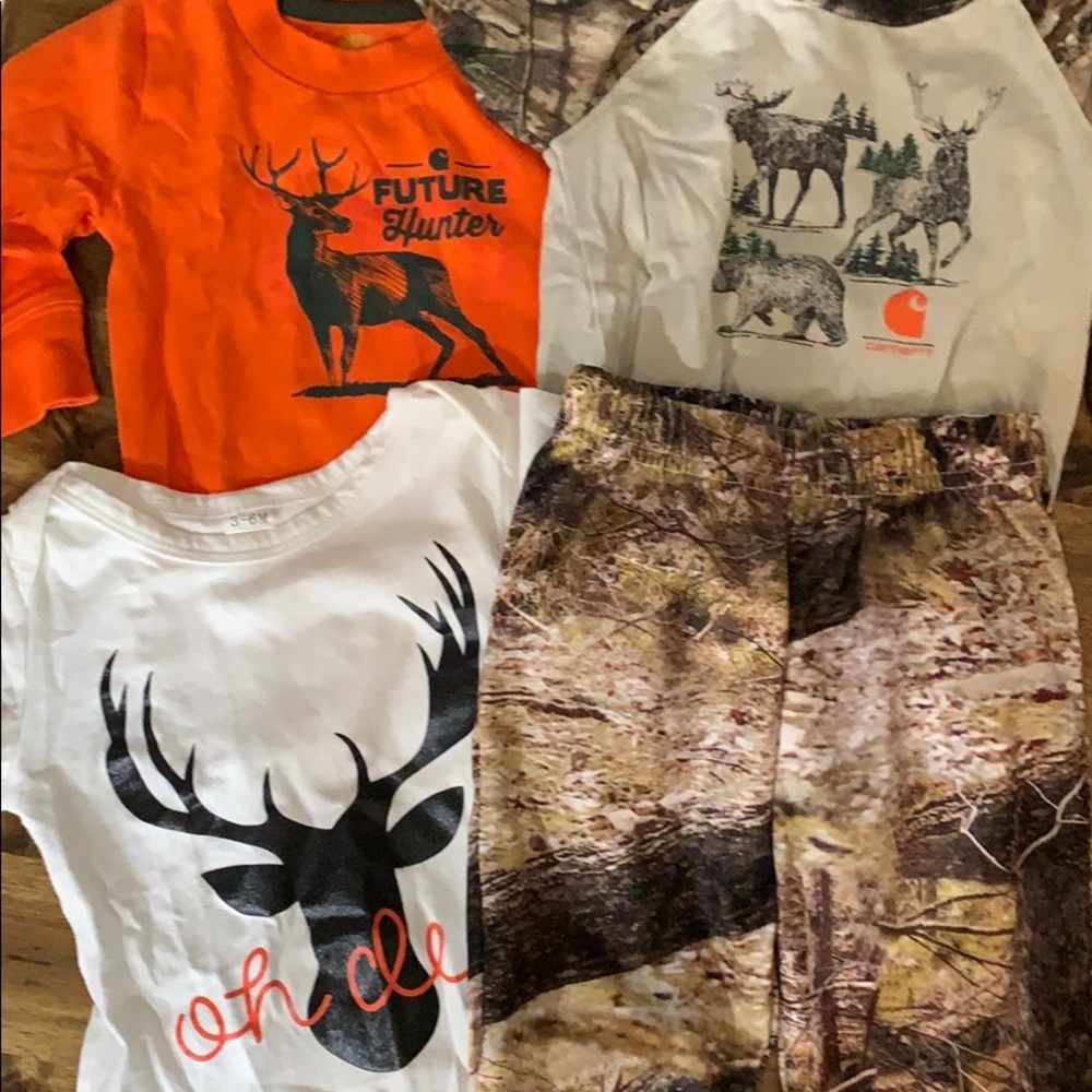 Baby camo/hunting themed clothes (10 piece)